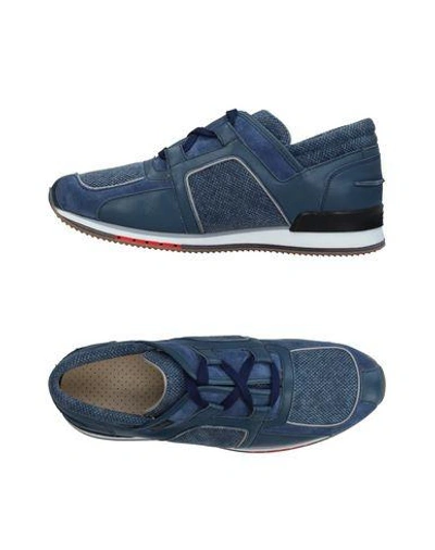 Shop A.testoni Sneakers In Slate Blue