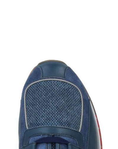 Shop A.testoni Sneakers In Slate Blue