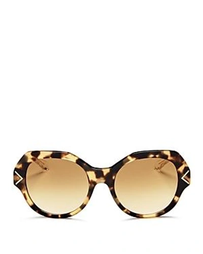 Shop Tory Burch Square Sunglasses, 52mm In Tokyo Tortoise/amber Gradient