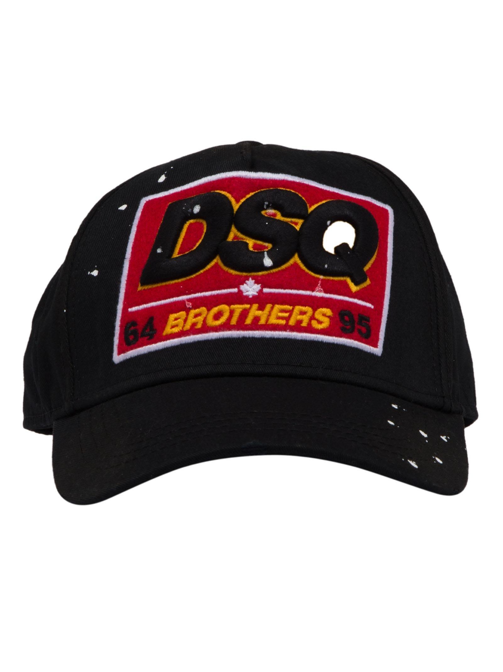 dsquared cap black red