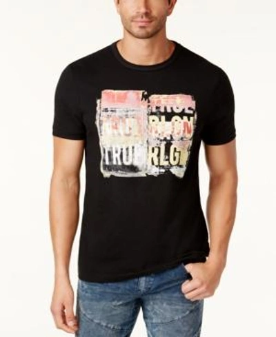 Shop True Religion Men's Logo-print T-shirt In Black
