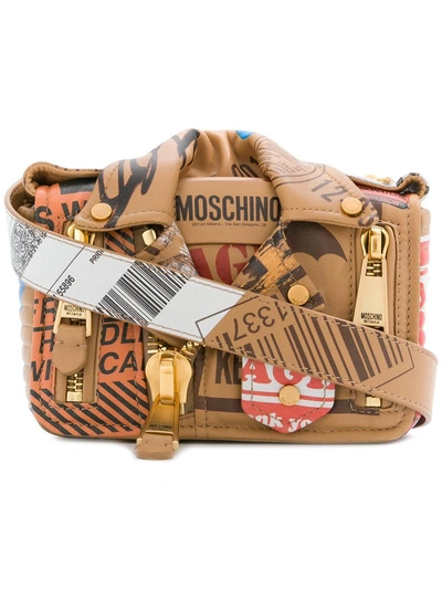 Shop Moschino Biker Parcel Shoulder Bag