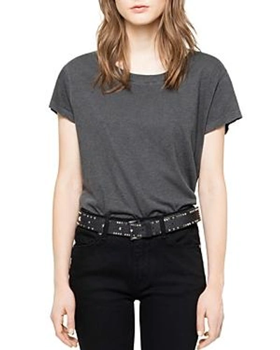 Shop Zadig & Voltaire Woop Slub Tee In Black