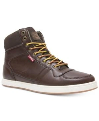 Shop Levi's Men's Stanton Burnish Sneakers Men's Shoes In Brown