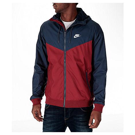 nike jacket blue and red