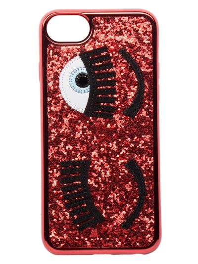 Shop Chiara Ferragni Iphone Cover In Red