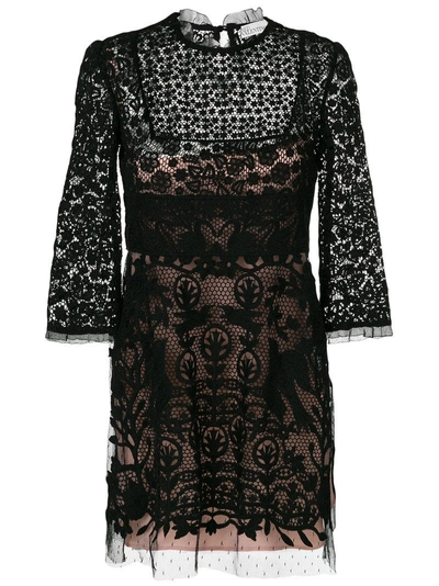 Shop Red Valentino Lace Mini Dress