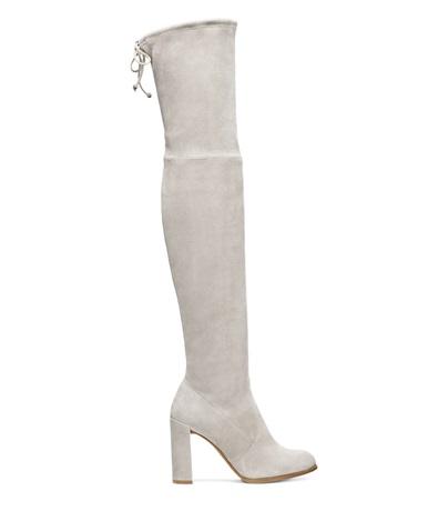 stuart weitzman light grey boots