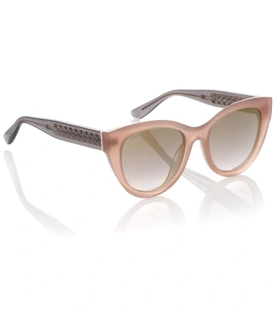Shop Jimmy Choo Chana Cat-eye Sunglasses In Pink
