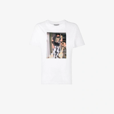 Shop Ashley Williams Fashion Collection Print T-shirt In White