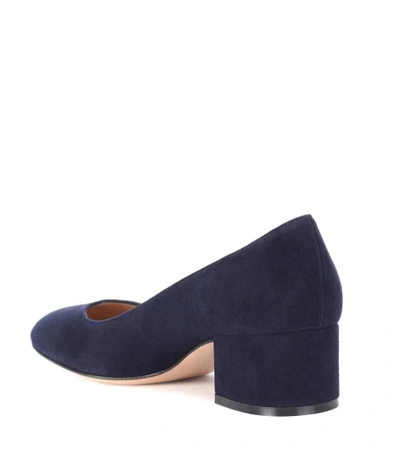 Shop Gianvito Rossi Exclusive To Mytheresa.com – Linda 45 Suede Pumps In Blue