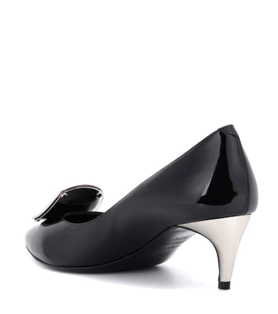 Shop Roger Vivier Sexy Choc Patent Leather Pumps In Black