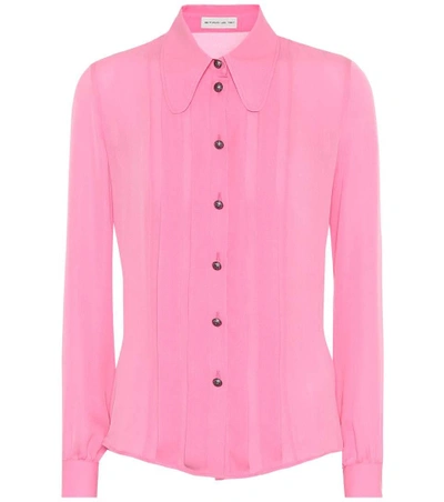 Shop Etro Silk Blouse In Pink