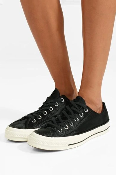 Converse Women's Chuck Taylor All Star 70 Ox Pony Hair Casual Sneakers From  Finish Line In Black/black/egret | ModeSens