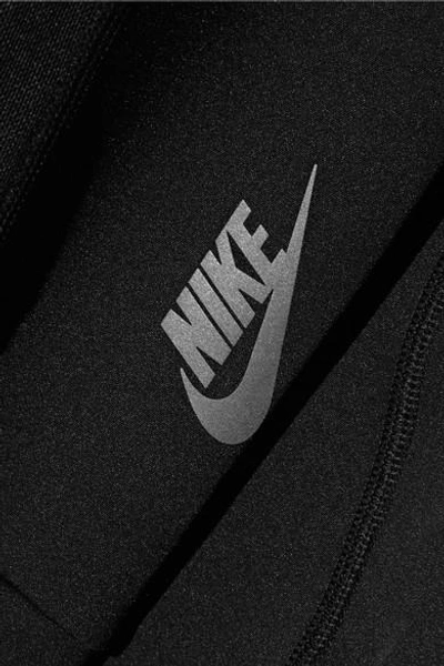 Shop Nike Lab Essentials Mesh-paneled Stretch Top
