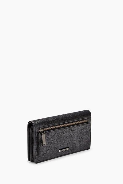 Shop Rebecca Minkoff Long Snap Wallet In Black