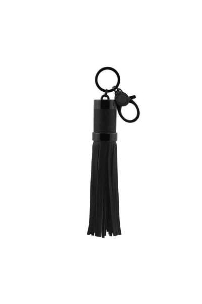 Shop Rebecca Minkoff Power Tassel Keychain Micro In Black