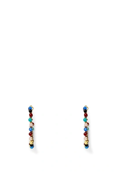 Shop Rebecca Minkoff Morocco Hoop Earrings In Bright Multi