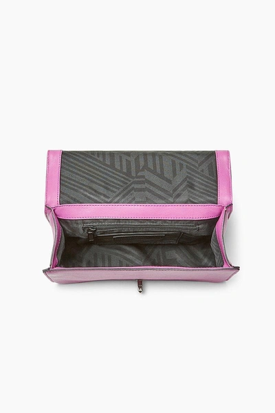Shop Rebecca Minkoff Geo Quilted Love Crossbody In Orchid