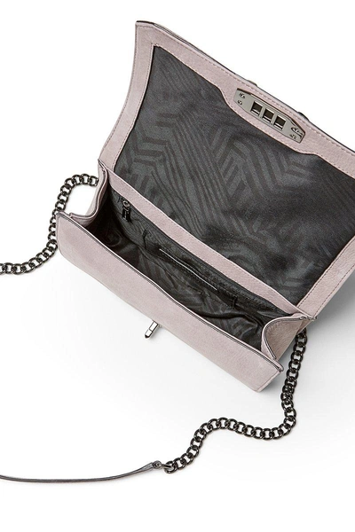 Shop Rebecca Minkoff Geo Quilted Love Crossbody In Deep Lavender