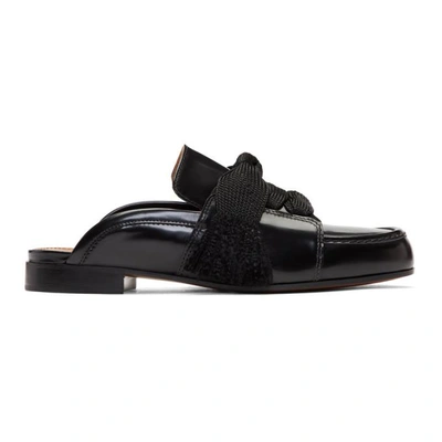 Shop Chloé Black Harper Slippers