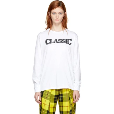 Shop Ashley Williams White Long Sleeve Classic T-shirt
