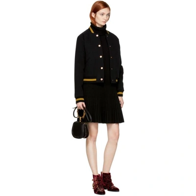 Shop See By Chloé Black Club Bomber Jacket