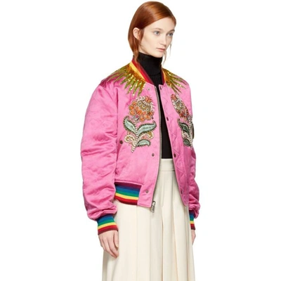 Gucci Reversible Quilted Tiger Bomber Jacket at 1stDibs