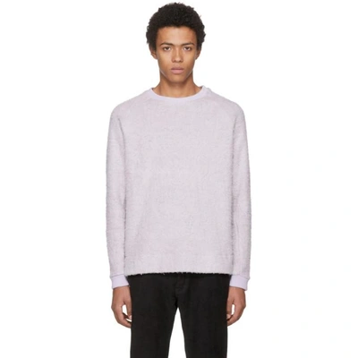 Shop Fanmail Purple Sherpa Sweatshirt In Lil Lilac