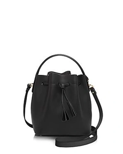 Shop Celine Lefebure Karin Mini Leather Bucket Bag - 100% Exclusive In Black