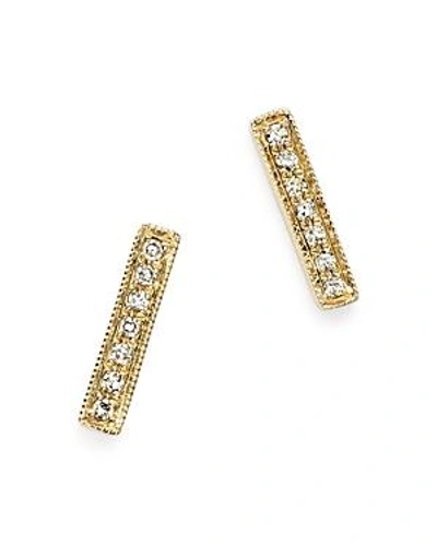 Shop Dana Rebecca Designs Diamond Sylvie Rose Earrings In 14k Yellow Gold In White/gold