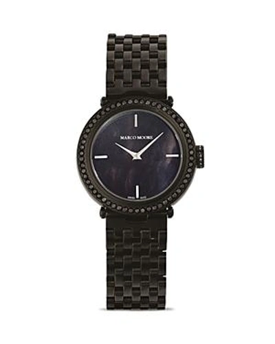 Shop Marco Moore Swiss Movement Watch, 35mm In Black