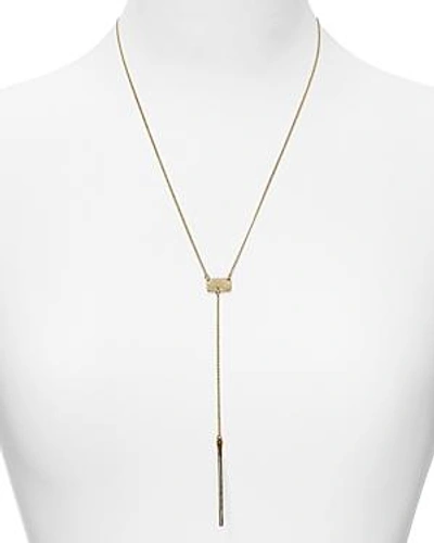 Shop Phyllis And Rosie Phyllis + Rosie Y Bar Necklace, 20 In Yellow Gold