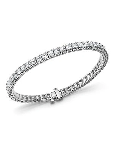 Shop Bloomingdale's Princess-cut Diamond Tennis Bracelet In 14k White Gold, 10.20 Ct. T.w. - 100% Exclusive