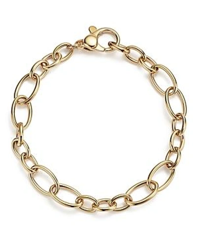 Shop Bloomingdale's 14k Yellow Gold Small And Large Link Bracelet - 100% Exclusive