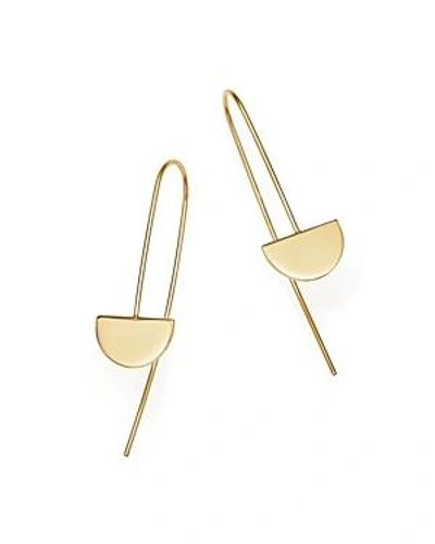 Shop Zoë Chicco 14k Yellow Gold Horizon Wire Earrings