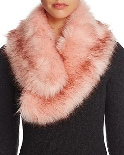 Shop Cara New York Faux Fur Collar - 100% Exclusive In Light Pink