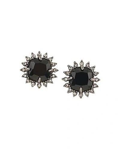 Shop Carolee Cushion Clip-on Earrings In Hematite