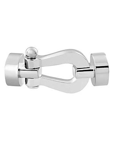 Shop Fred 18k White Gold Force 10 Medium Buckle