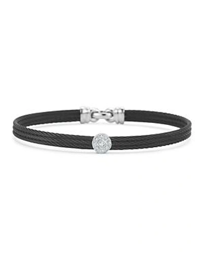 Shop Alor Diamond Black Cable Bangle