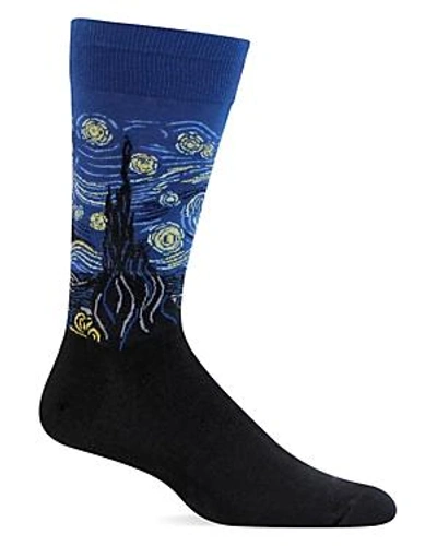 Shop Hot Sox Starry Night Socks In Assorted