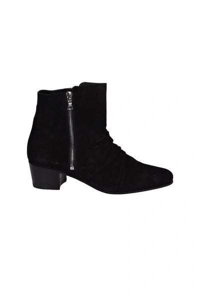 Shop Amiri Zipped Ankle Boots In Black