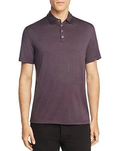 Shop John Varvatos Hampton Slim Fit Polo Shirt In Dried Berry Red