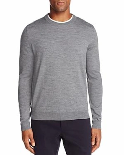 Shop The Men's Store At Bloomingdale's Merino Crewneck Sweater - 100% Exclusive In Med Gray
