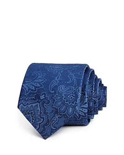 Shop The Men's Store At Bloomingdale's Large Floral Paisley Classic Tie - 100% Exclusive In Blue