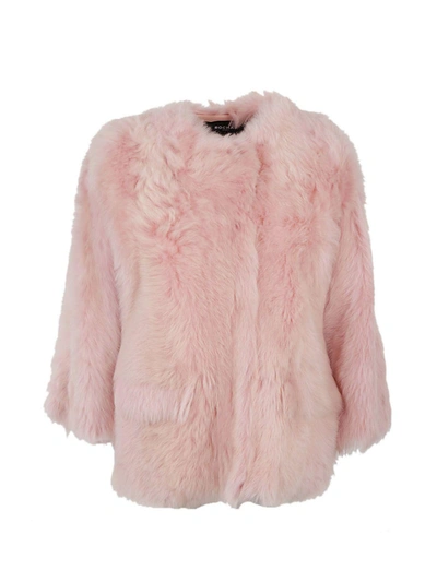 Shop Rochas Fur Coated Jacket