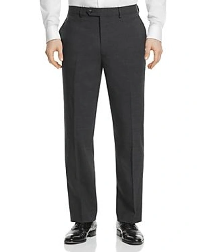 Shop Hart Schaffner Marx Basic New York Classic Fit Dress Pants In Charcoal