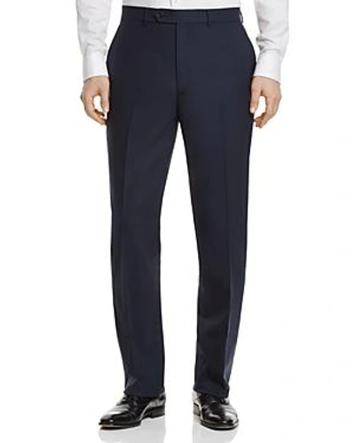 Shop Hart Schaffner Marx Basic New York Classic Fit Dress Pants In Navy