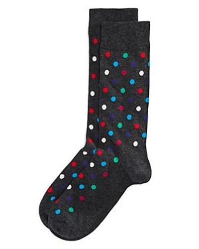 Shop Happy Socks Dot Socks In Gray