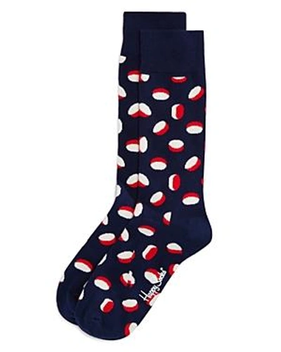 Shop Happy Socks Pill Socks In Navy/red